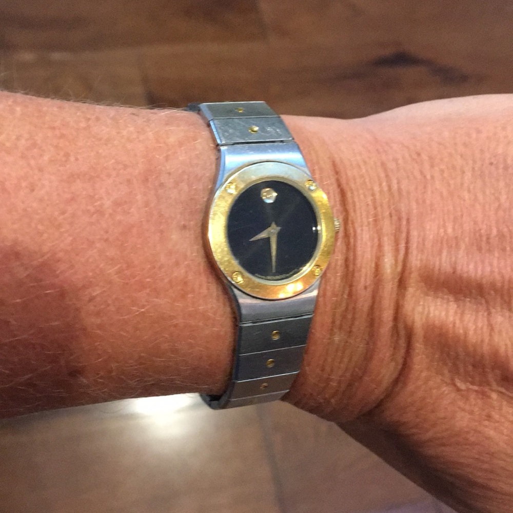 Movado Two-Tone Gold & Silver Museum Dial Ladies Watch